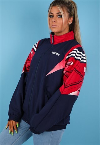 VINTAGE ADIDAS TRACK JACKET IN MULTI NJ684
