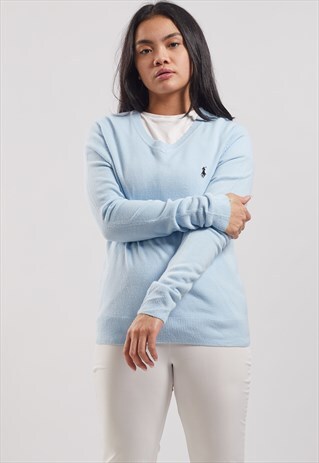 VINTAGE RALPH LAUREN V-NECK JUMPER