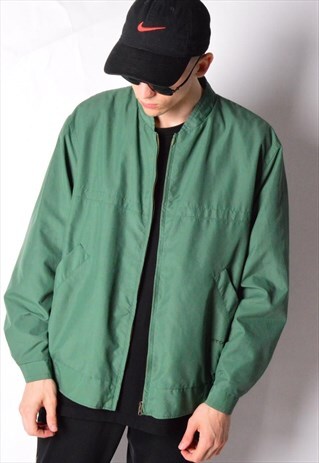 VINTAGE 90S GREEN BOMBER JACKET