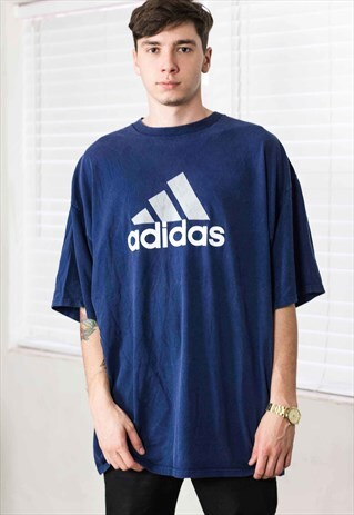 VINTAGE ADIDAS T-SHIRT LOGO 90S XXL 11.2