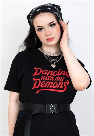DANCING WITH MY DEMONS AESTHETIC T-SHIRT