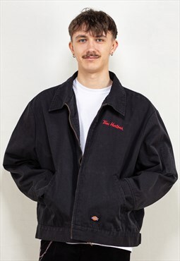 Vintage 90's Dickies x Tim Horton Jacket in Black