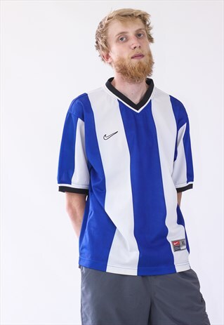 VINTAGE MENS NIKE TEAM JERSEY STYLE T-SHIRT