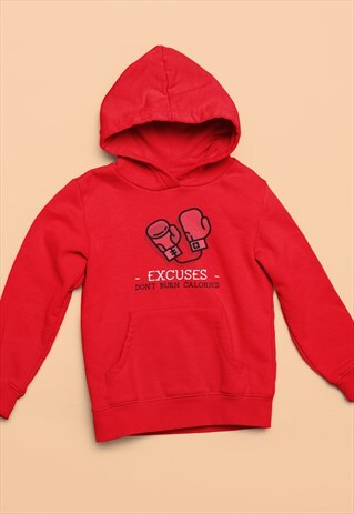 BOX BOXING FIGHT EXERCISE CANELO RED HOODIE RETRO