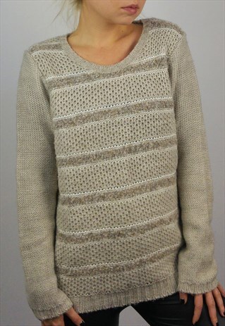 BIAGIGINI VINTAGE 90'S KNITTED WOOL BLEND JUMPER PULLOVER