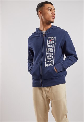 VINTAGE NIKE NEW ENGLAND PATRIOTS ZIP-UP HOODIE
