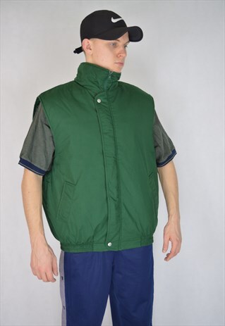 VINTAGE GREEN 80'S RAVE GILET
