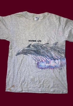 vintage marine life dolphin tshirt 