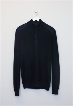 Vintage Calvin Klein knitted sweatshirt in navy. Best fits L