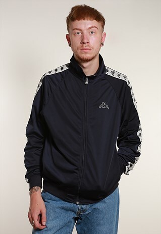 90S NAVY KAPPA TRACK JACKET - M