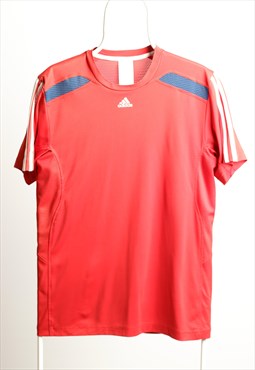 Vintage Adidas Sports Crewneck Logo T-shirt Red