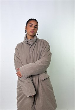 Grey Tan Early y2ks Moncler Puffer Jacket Coat
