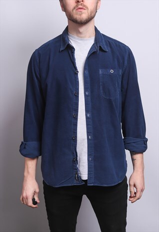 VINTAGE CORDUROY SHIRT BLUE