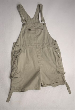 VINTAGE 90S GLORIA BEIGE DUNGAREE SHORTS