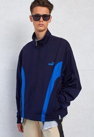 VINTAGE NAVY PUMA TRACK JACKET