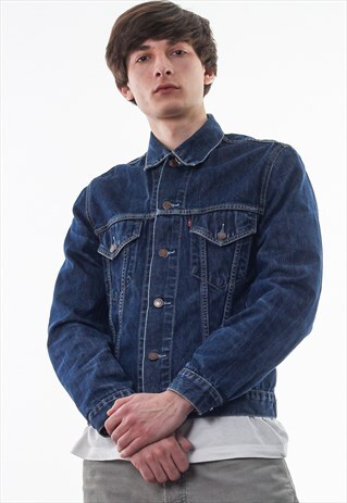 VINTAGE LEVIS TRUCKER 90S BLUE DENIM JEANS