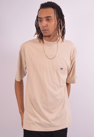VINTAGE HELLY HANSEN T-SHIRT TOP BEIGE
