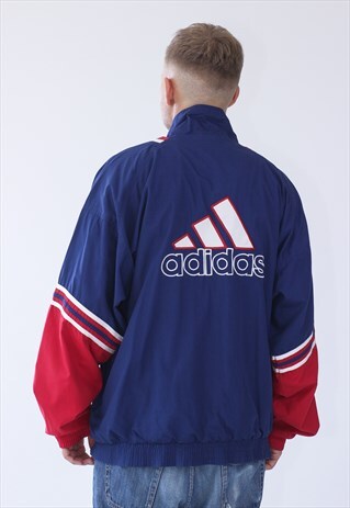 90S VINTAGE MENS ADIDAS TRACK SUIT BIG LOGO JACKET