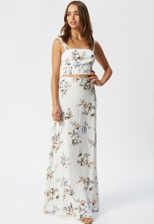 ELLE SET - WHITE ROSE DRESS