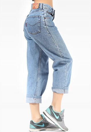 MOM JEANS TAPERED 80S RETRO BAGGY