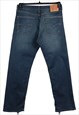 Vintage 90's Levi's Jeans / Pants 505 Denim Slim Blue 34 x