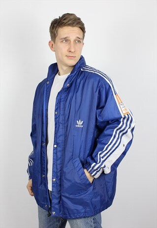 VINTAGE MENS ADIDAS ORIGINALS BIG LOGO TRACK TOP SUIT JACKET