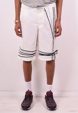 CALVIN KLEIN MENS VINTAGE SHORTS W34 WHITE 90S