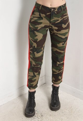VINTAGE 90'S CAMO JEANS GREEN