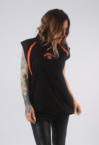 VINTAGE NFL FOOTBALL JERSEY VEST TOP LONG UK 14 LARGE (N3N)