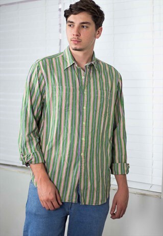 VINTAGE POLO RALPH LAUREN SHIRT 90S L 8