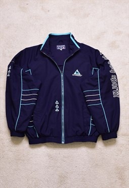 Vintage 90s Le Coq Sportif Embroidered Spell Out Jacket 