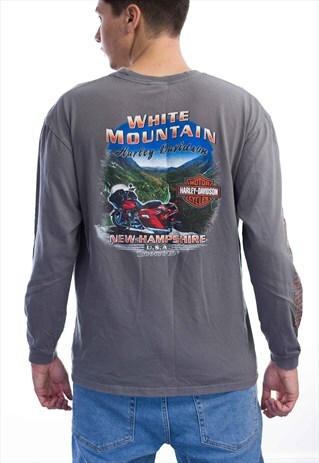 VINTAGE HARLEY DAVIDSON LOGO T-SHIRT 90S XL 10.6
