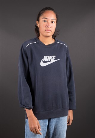 GREY BIG LOGO SPELL OUT NIKE SWEATSHIRT