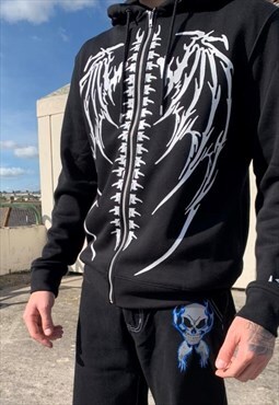 Graphic Wing and SpineHoodie