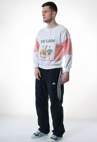 90S VTG RARE ADIDAS SPORT TROUSERS 13537