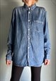 VINTAGE CARHARTT BLUE DENIM SHIRT