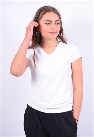 VINTAGE ARMANI T-SHIRT TOP WHITE