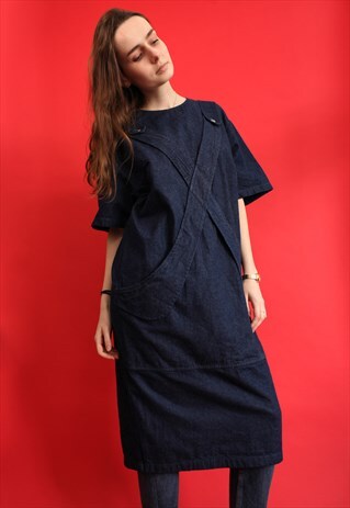 VINTAGE 90'S OVERSIZE DENIM DRESS