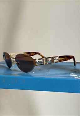 Vintage FENDI Sunglasses Monogram Oval 90s