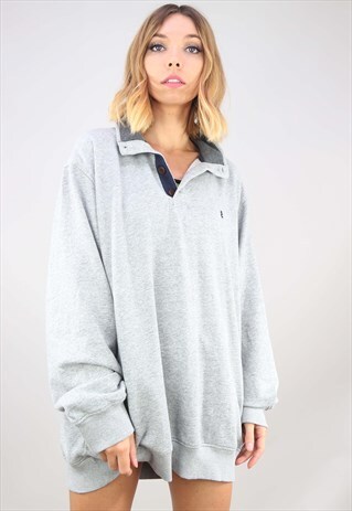 VINTAGE RETRO OVERSIZED IZOD 1/4 SWEATSHIRT