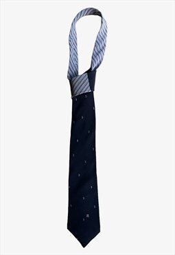 Vintage Lanvin Paisley Logo Print Tie