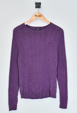 Vintage Women's Izod Lacoste Sweater Purple Small