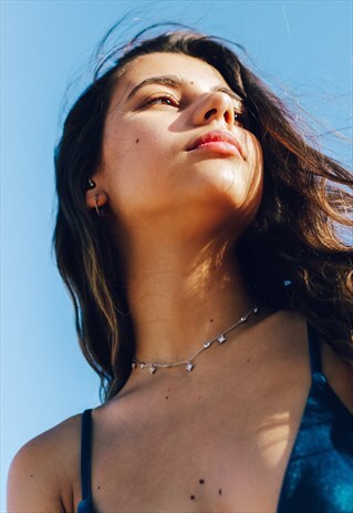 MOONDUST CHOKER IN SILVER