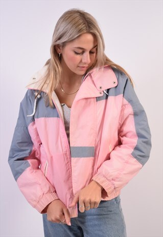 VINTAGE K-WAY WINDBREAKER JACKET PINK