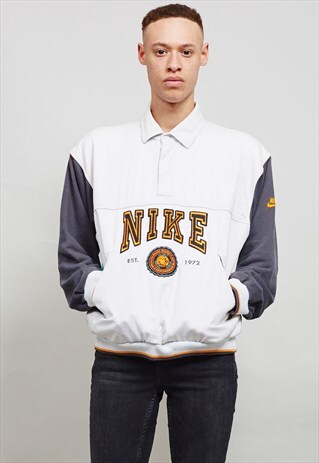 VINTAGE 80'S MULTI COLOURED NIKE POLO SWEATER