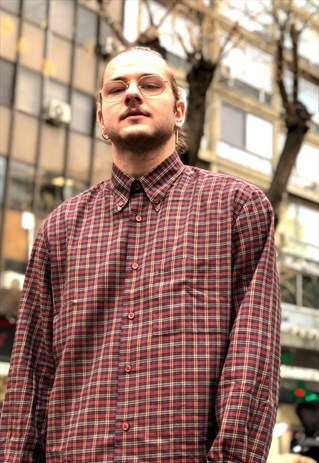 VINTAGE 90'S RED CHECK SHIRT