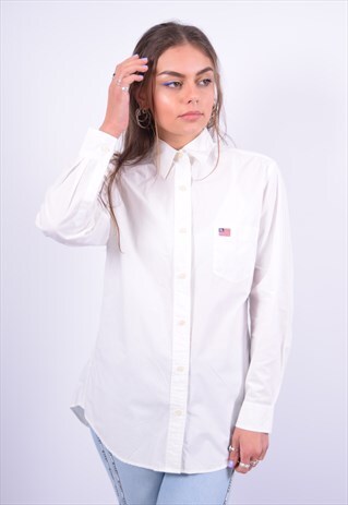 VINTAGE POLO RALPH LAUREN SHIRT WHITE