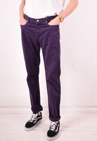 A.P.C. MENS VINTAGE JEANS W33 L33 PURPLE 90S
