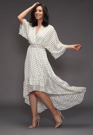 GEORGIA POLKA DOT MAXI DRESS