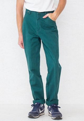 VINTAGE GREEN WRANGLER DENIM JEANS